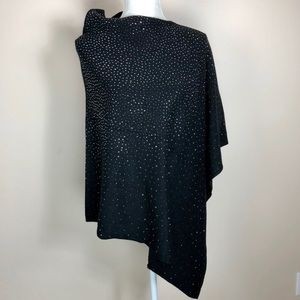 NWT La Fiorentina Embellished Asymmetrical Poncho